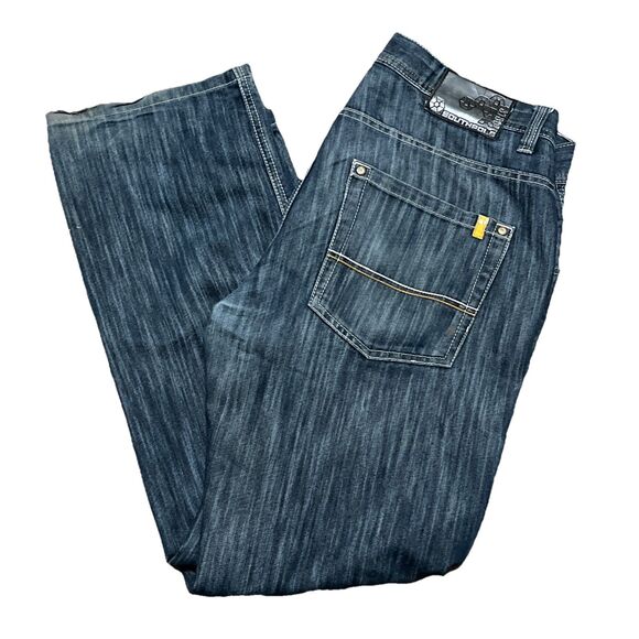 Southpole Vintage 90s Blue Denim Jeans Gold Tab Men’s Size 39x34 Y2K Rare HTF - Picture 1 of 13